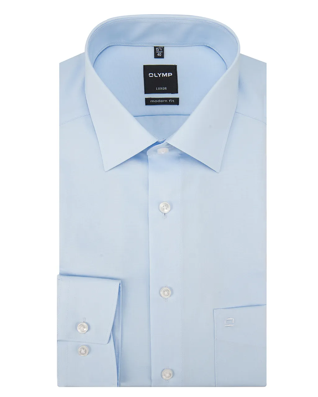 OLYMP Luxor Modern fit overhemd LM Blauw 011409-32-40