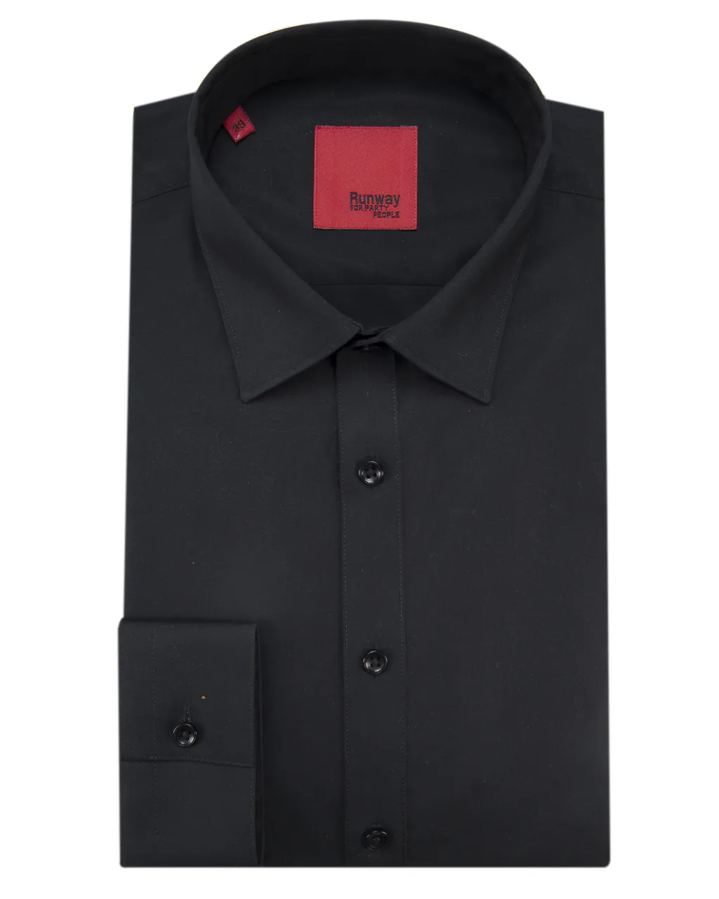 Runway Party Extra slim fit Overhemd LM Zwart uni 033465-291-37