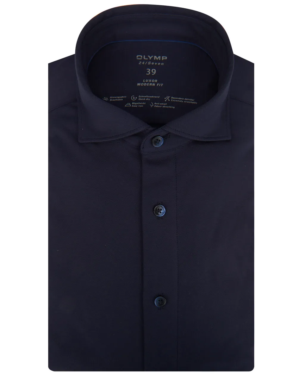 OLYMP Overhemd LM Donker blauw 034456-31-39