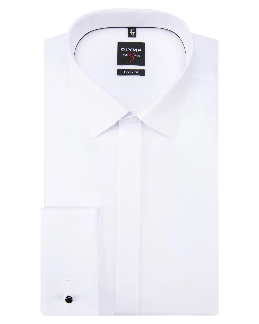 OLYMP Level Five Body fit Smoking Overhemd LM Wit 040706-01-43