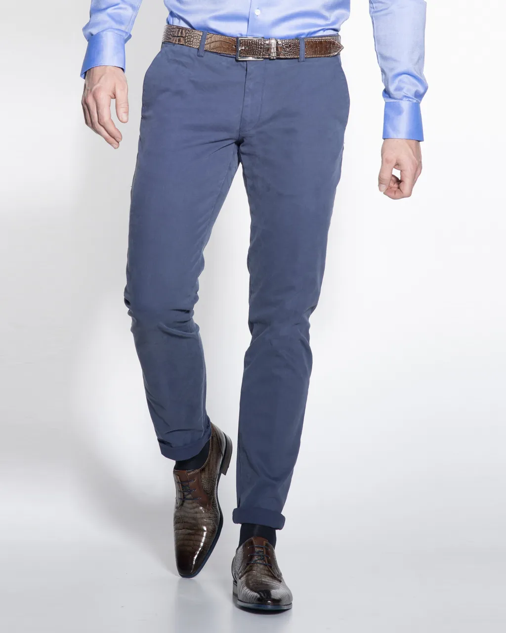 Dutch Dandies Dendos Chino  Blauw 041571-300-54