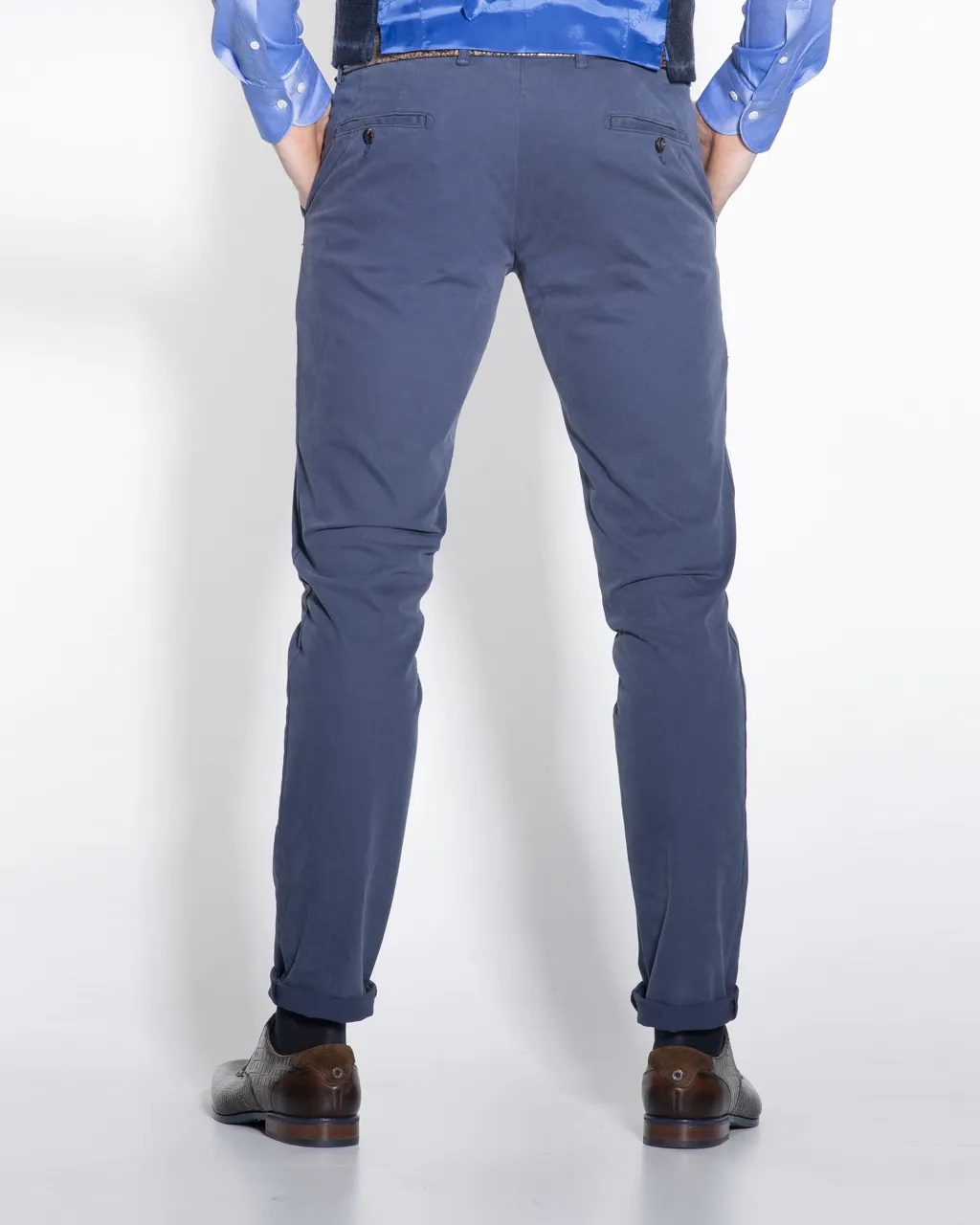 Dutch Dandies Dendos Chino  Blauw 041571-300-54