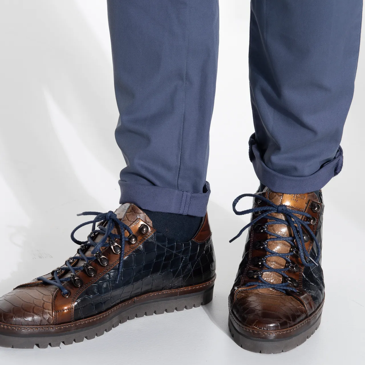 Dutch Dandies Dendos Chino  Blauw 041571-300-54