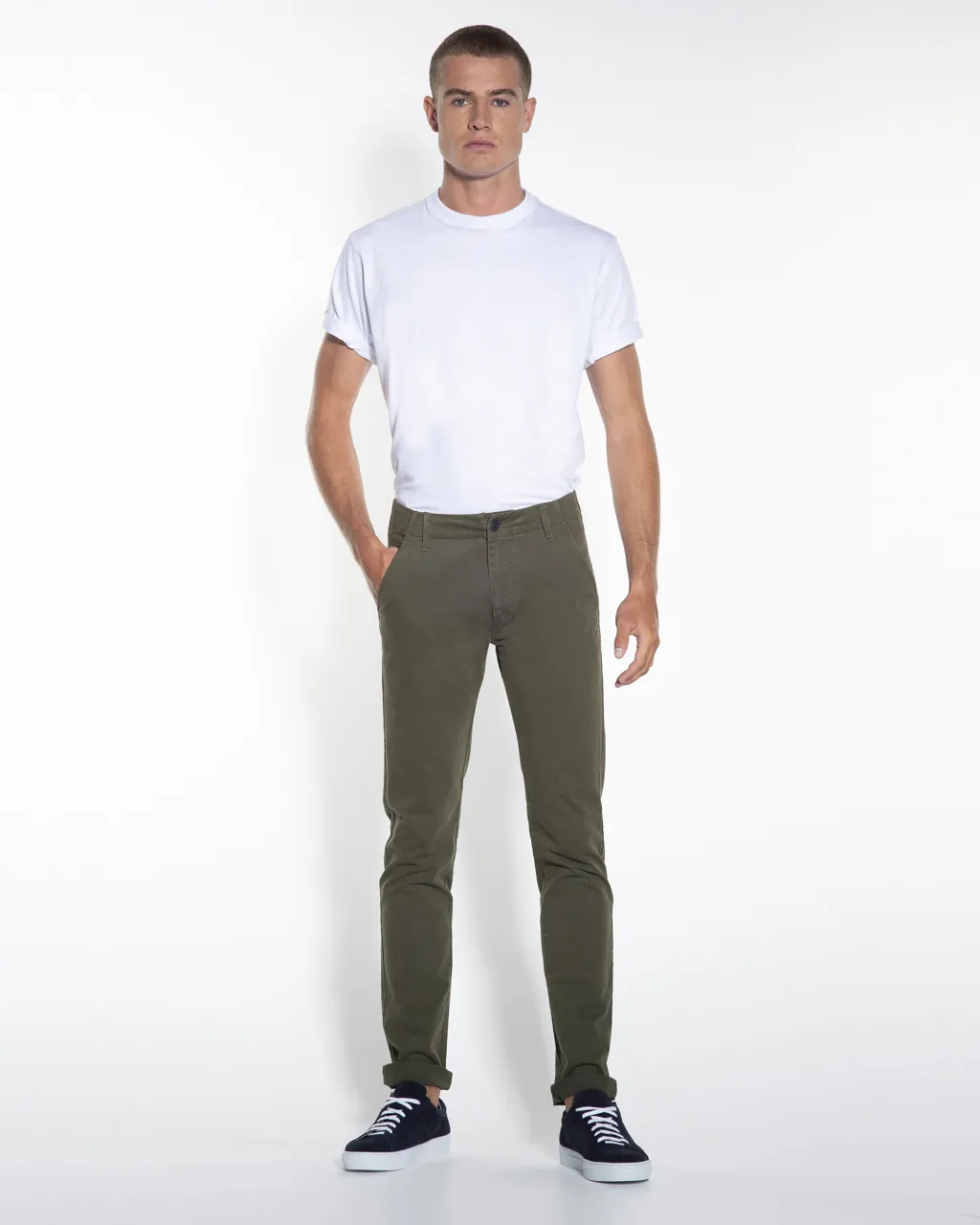 Victim Chino Donkergroen uni 044393-003-29/34