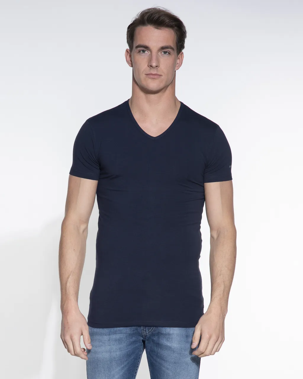 Slater T-shirt KM Donker blauw 044473-000-L