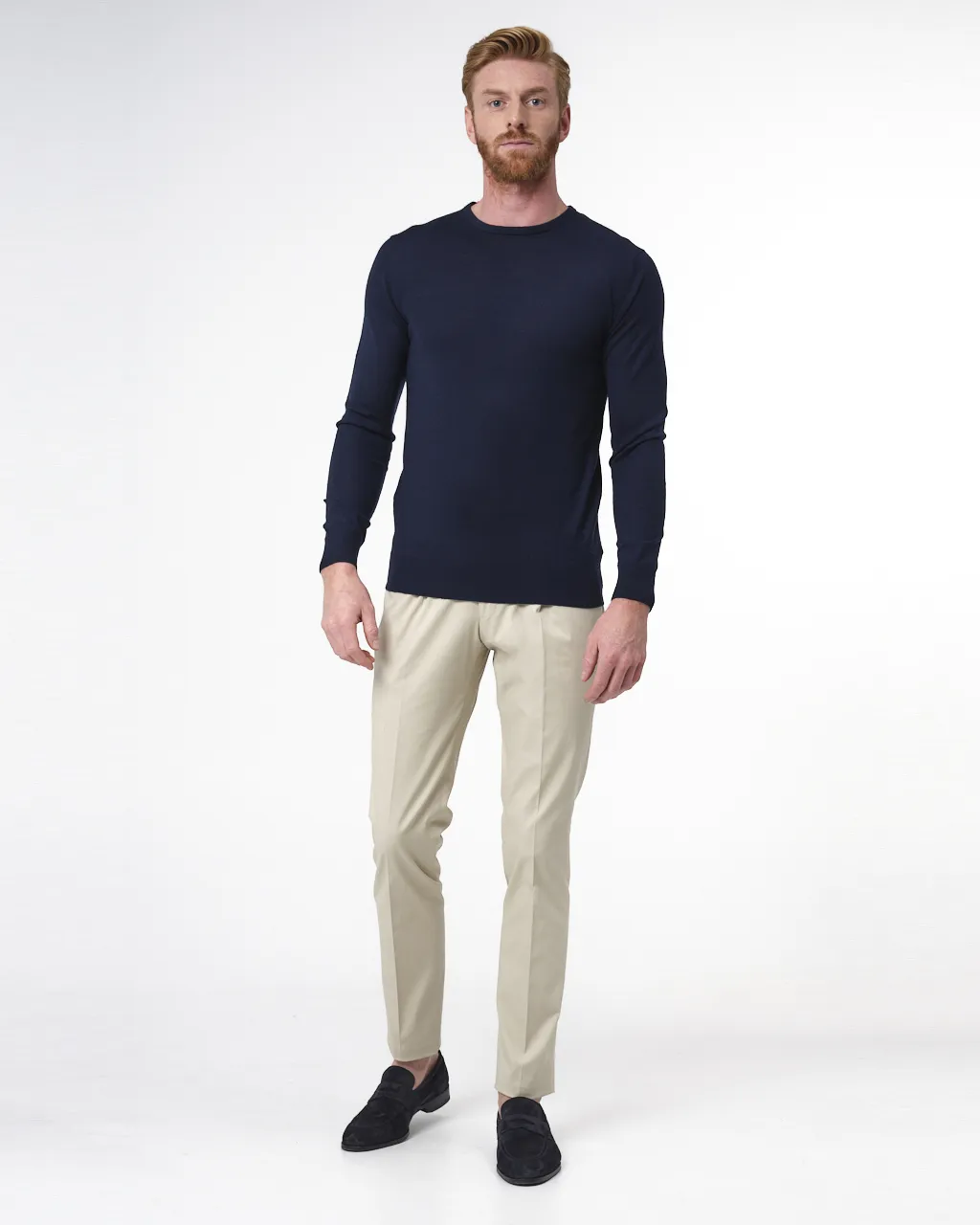 Dutch Dandies Connery Trui O-hals Donkerblauw 044525-380-L