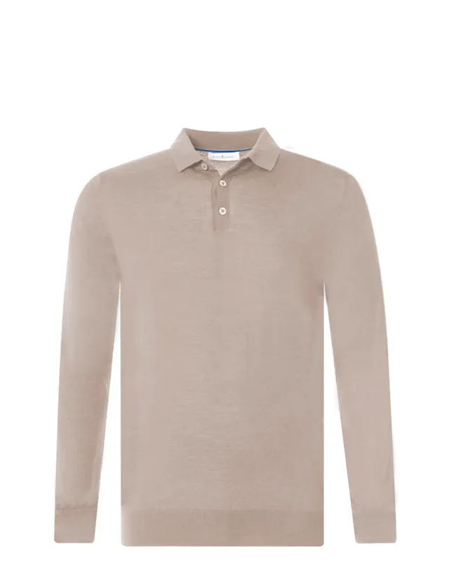 Dutch Dandies Polo Lange mouw Beige 044526-810-XL