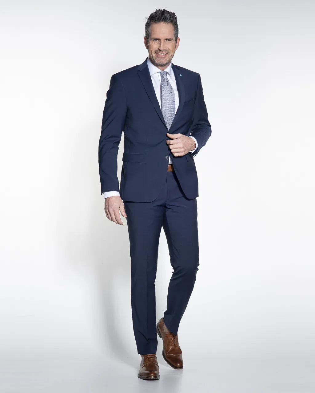 Pierre Cardin Future Flex Mix & Match Colbert Donker blauw 046009-001-102