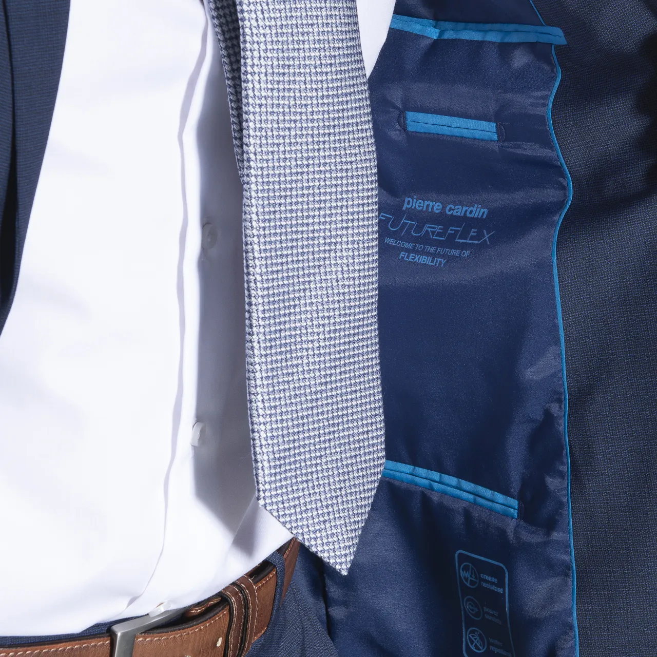 Pierre Cardin Future Flex Mix & Match Colbert Donker blauw 046009-001-102