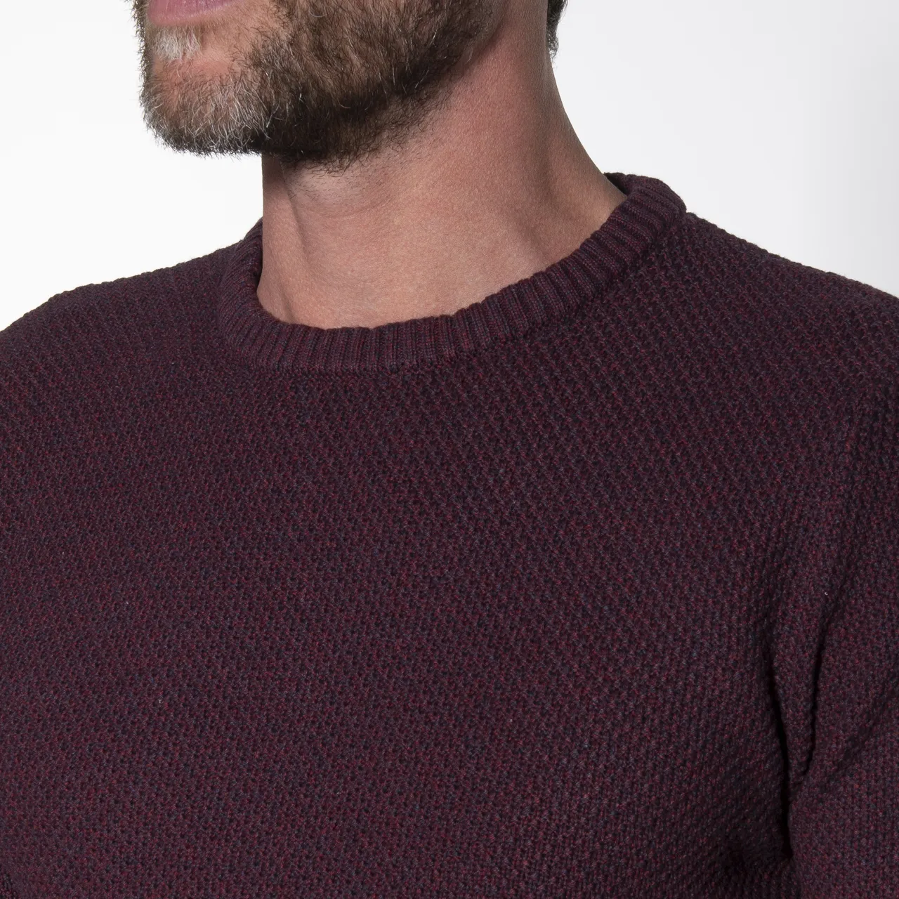 Campbell Classic Trui O-hals Donkerrood 050099-003-XXL