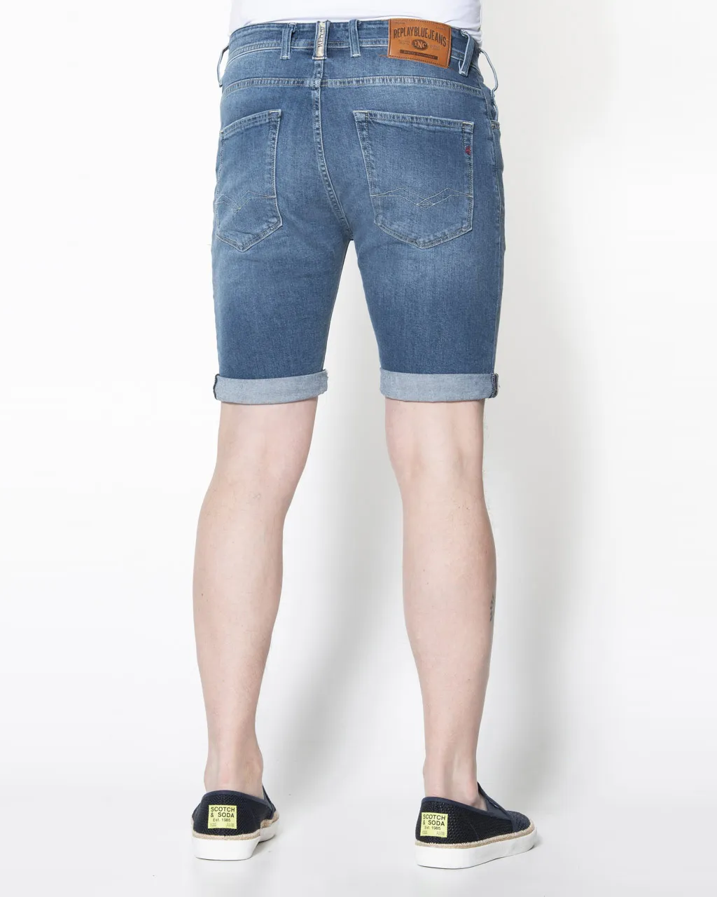 Replay RBJ Short Donkerblauw 050358-001-33