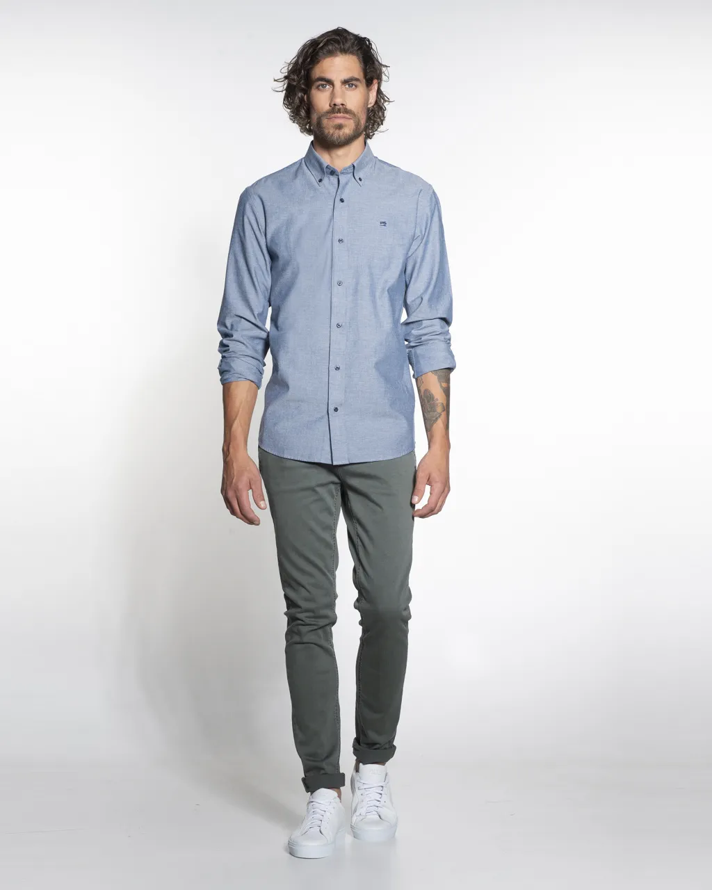 Scotch & Soda Casual Overhemd LM Blauw 051819-001-S