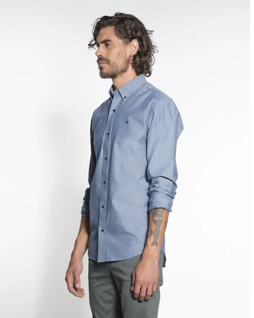 Scotch & Soda Casual Overhemd LM Blauw 051819-001-S