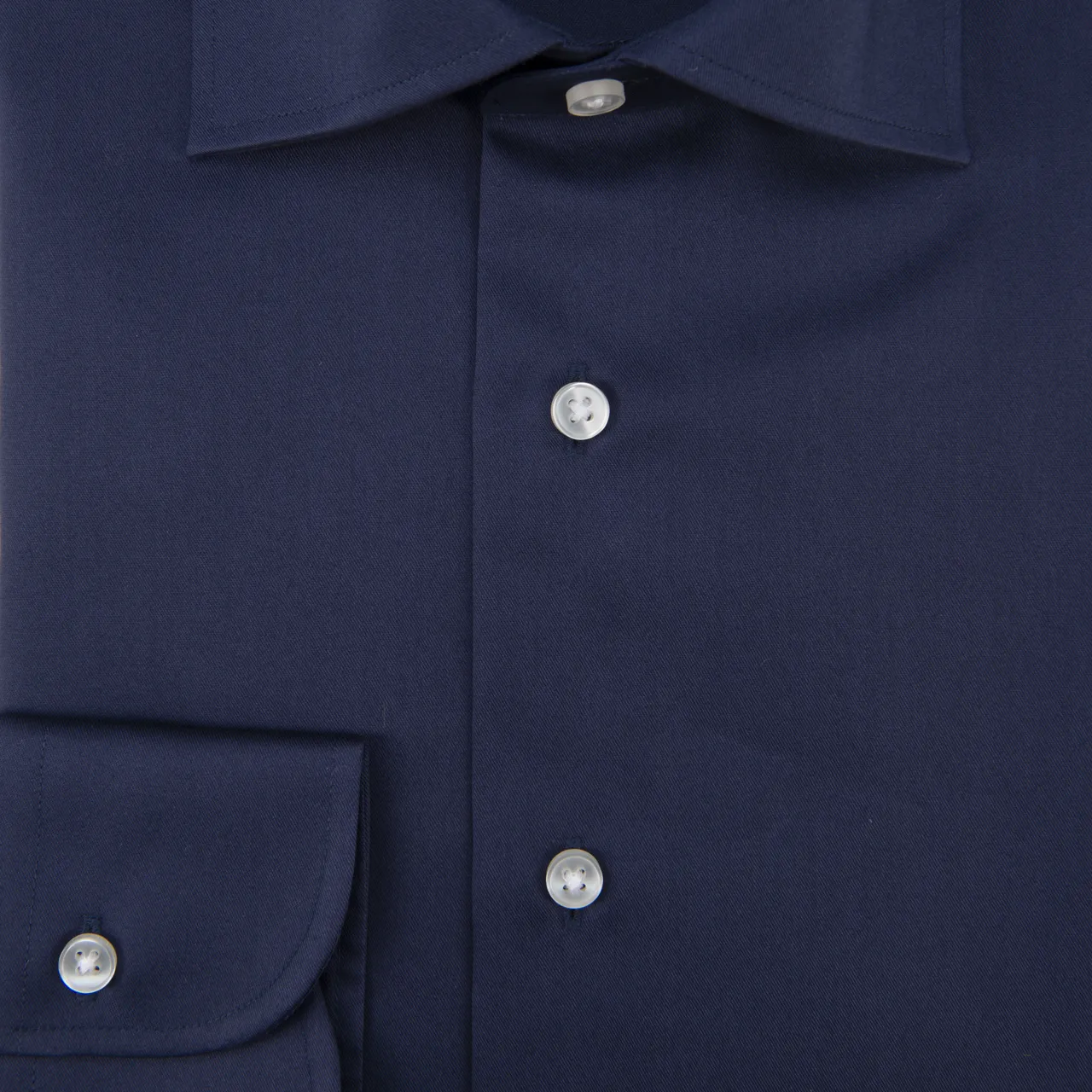 Recall Classic fit Overhemd LM Donkerblauw uni 053063-001-41