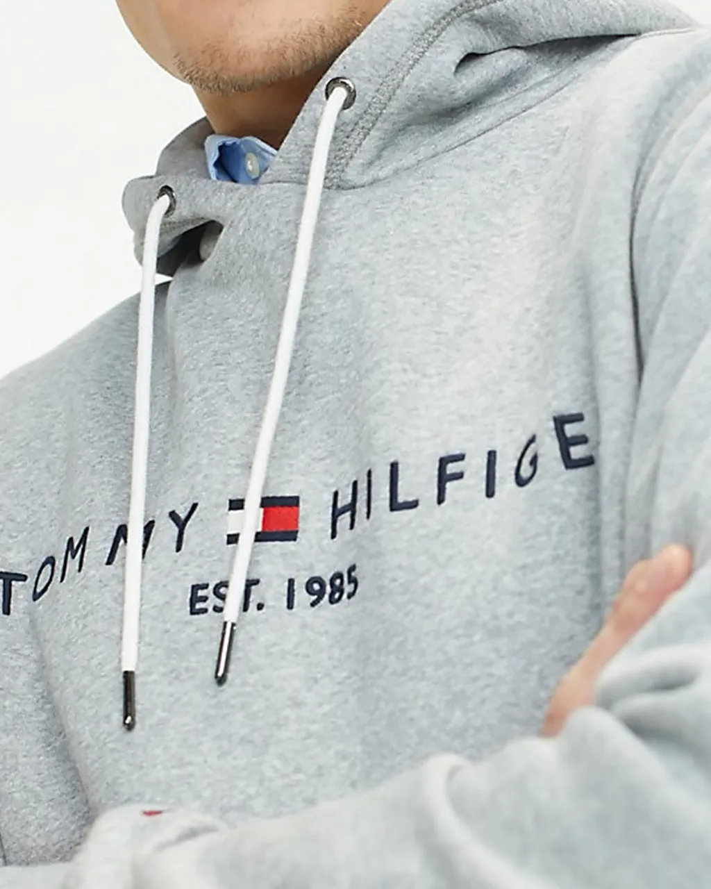 Tommy Hilfiger Menswear Hoodie Licht grijs 056751-001-M