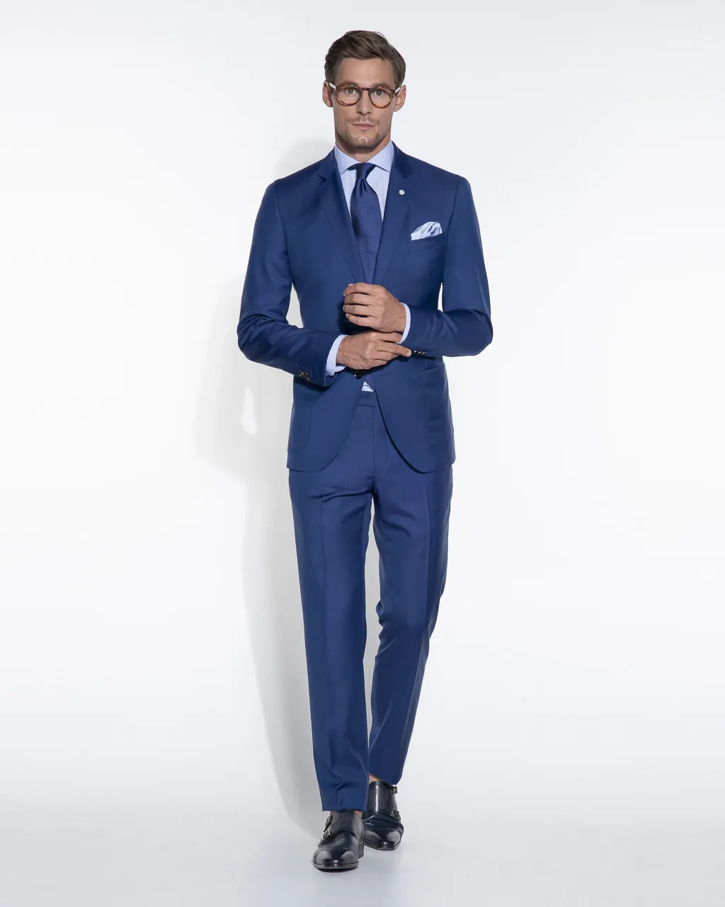 Dutch Dandies Pak Blauw uni 057008-001-56