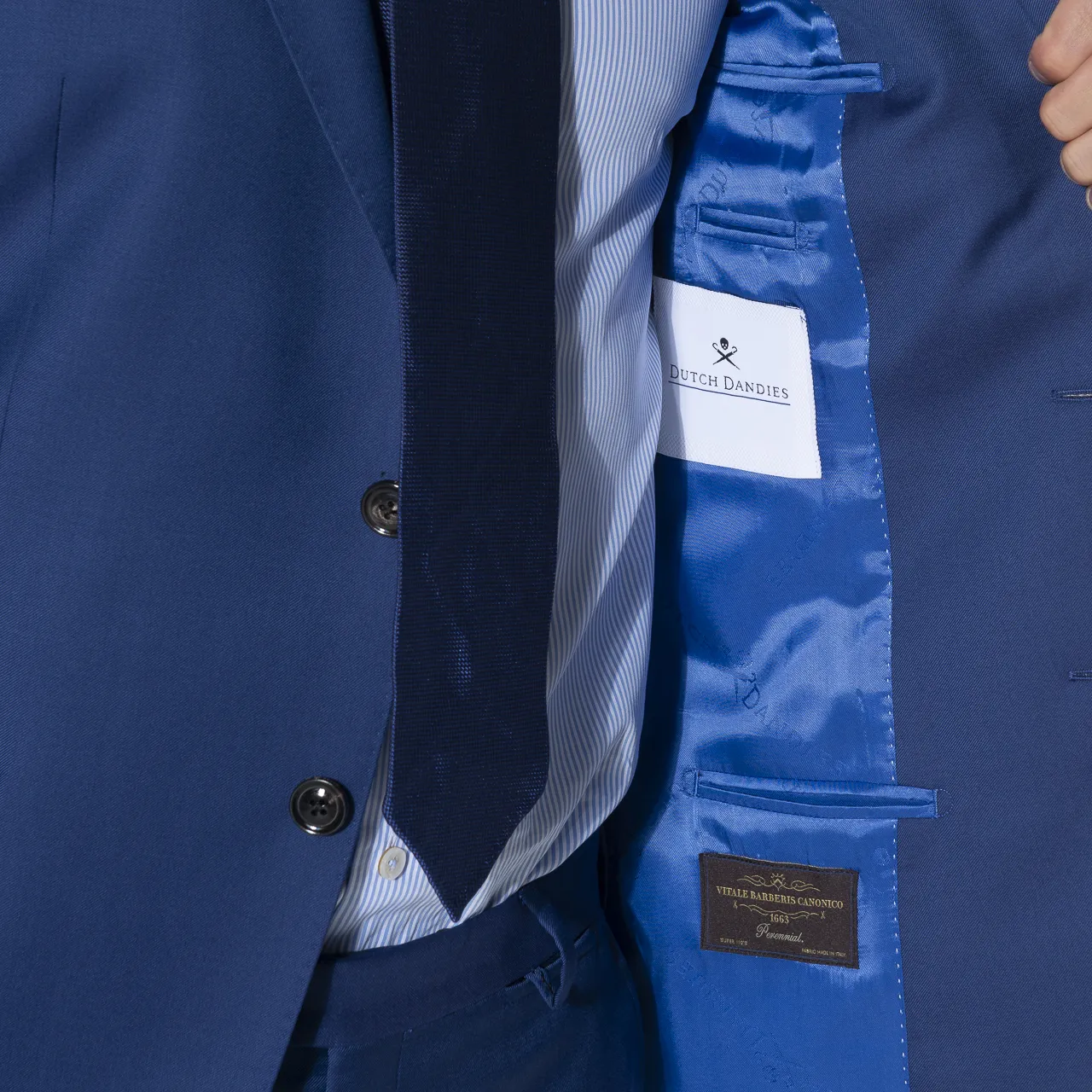 Dutch Dandies Pak Blauw uni 057008-001-56