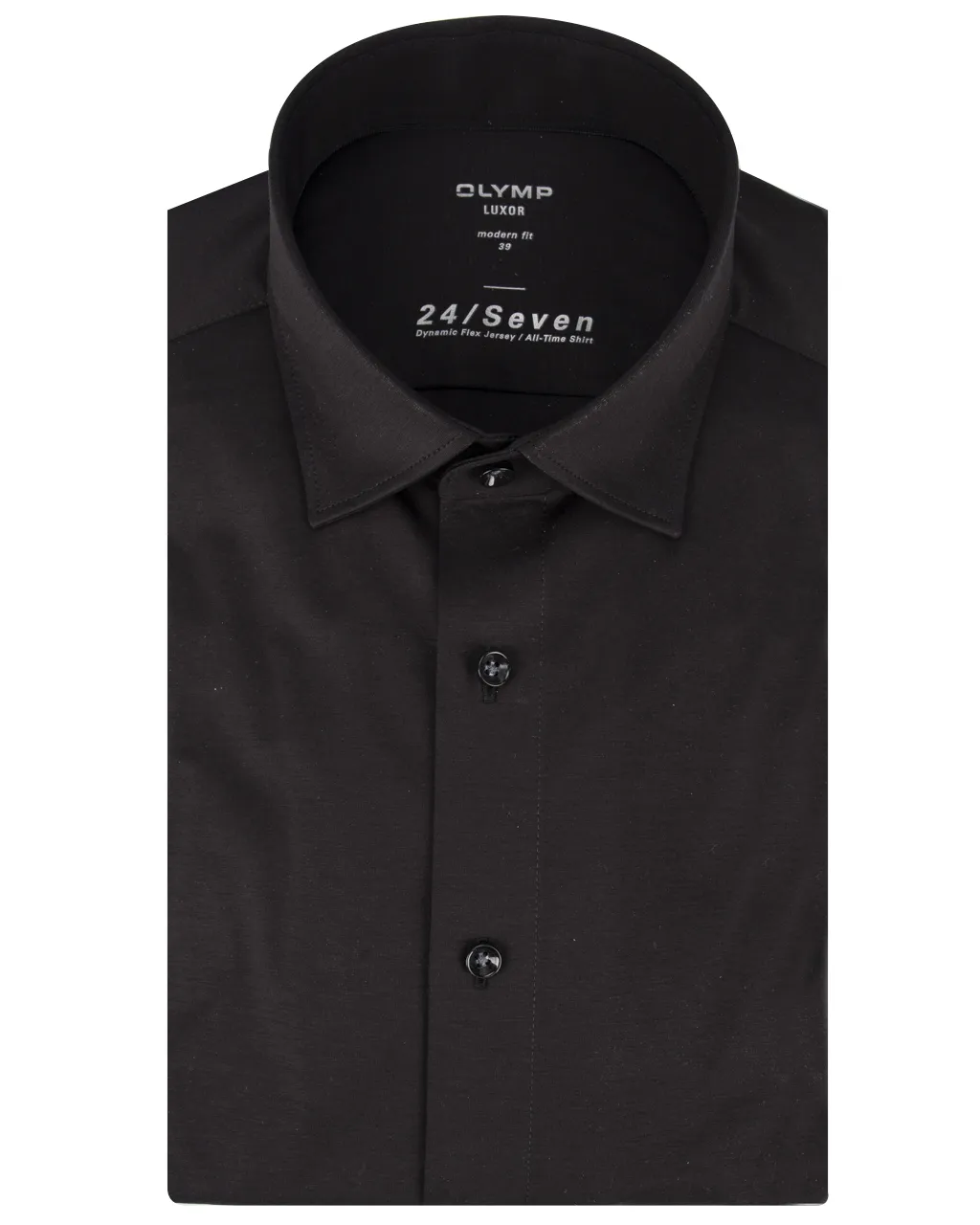 OLYMP Luxor 24/7 Modern fit Overhemd LM Zwart 060413-001-38