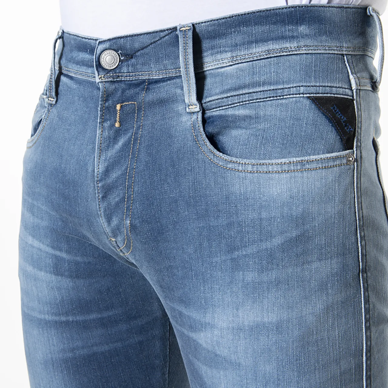 Replay Anbass Jeans Blauw 061518-001-28/32
