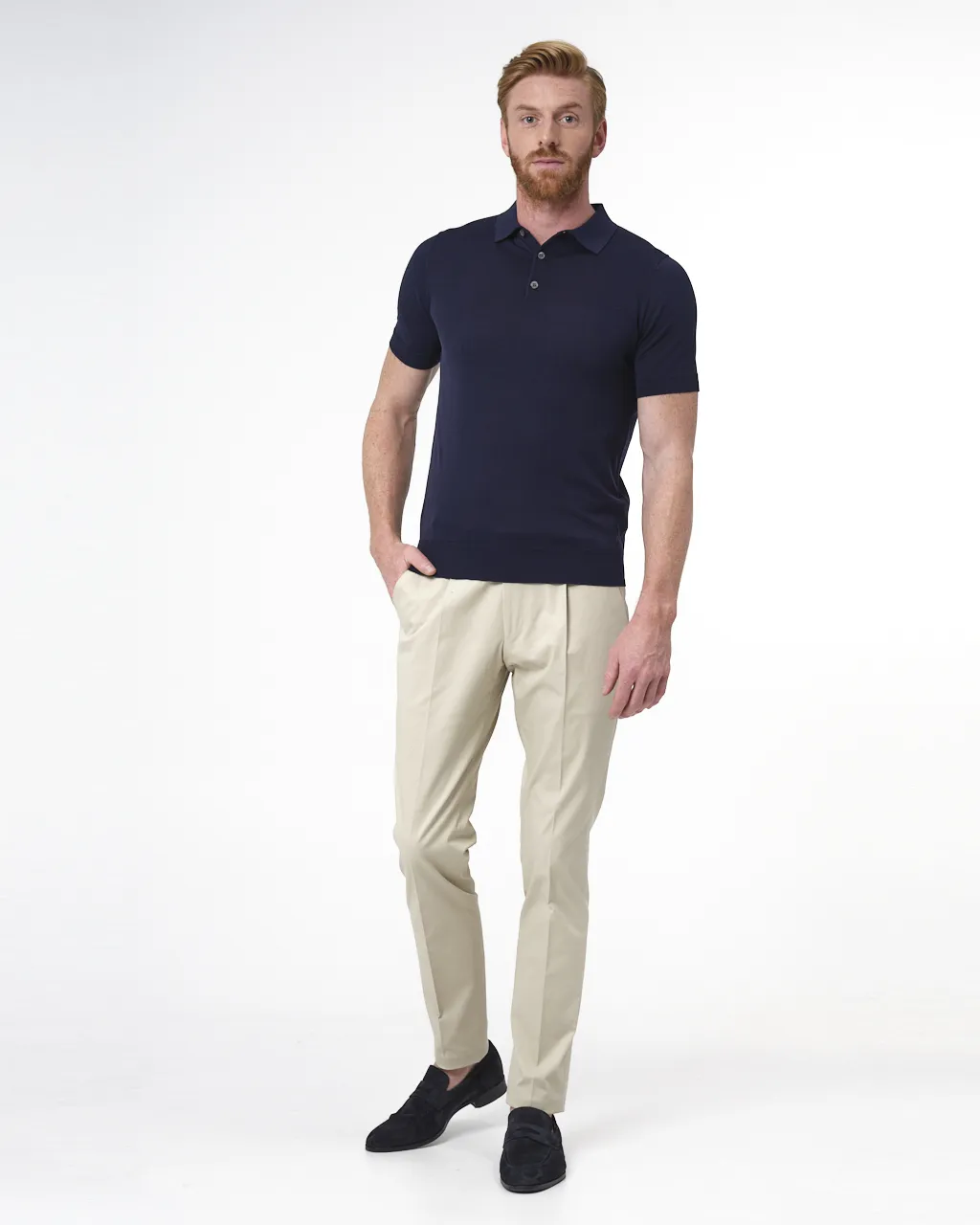 Dutch Dandies Polo Korte mouw Donkerblauw uni 064373-001-L