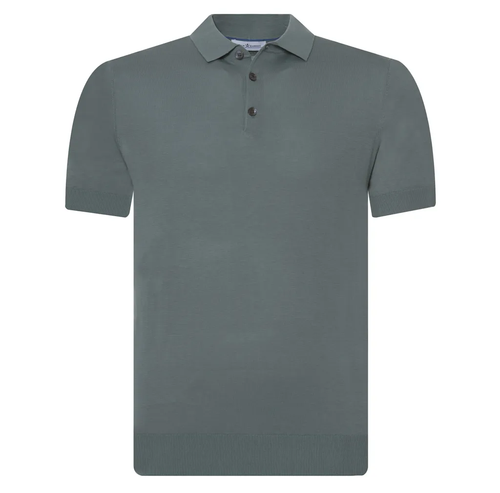 Dutch Dandies Polo Korte mouw Groen uni 064373-005-L