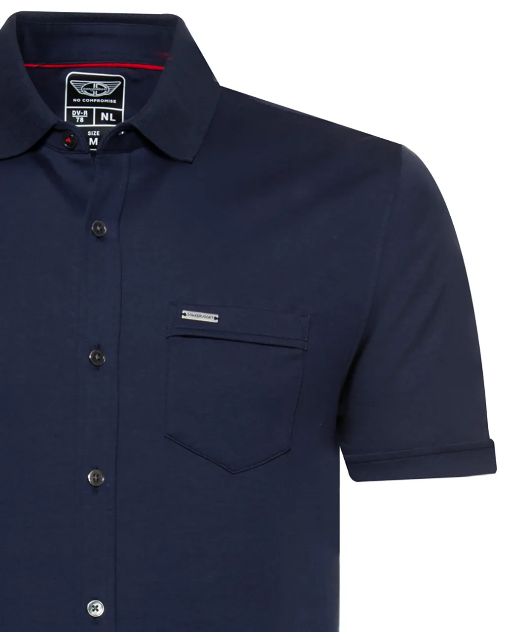 Donkervoort Polo Korte mouw Donkerblauw uni 064391-002-M