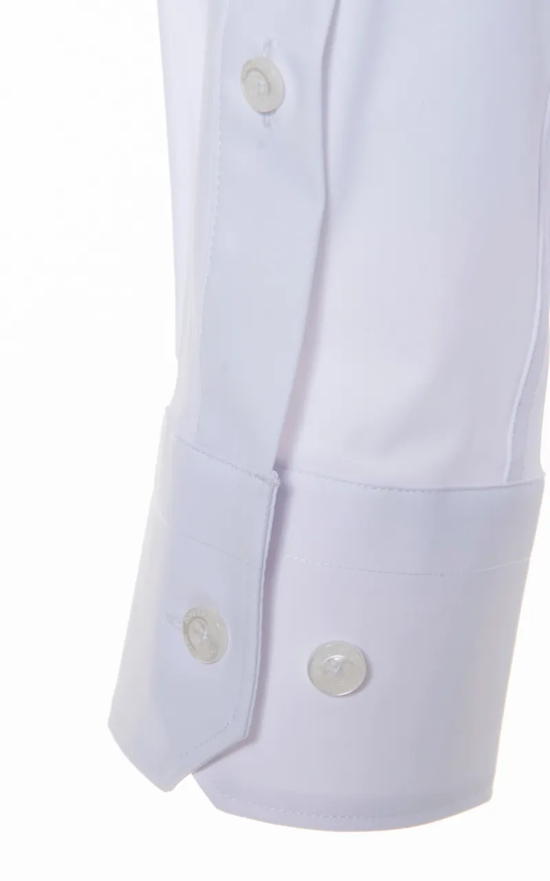 Donkervoort Casual overhemd LM Wit uni 064460-001-XXL