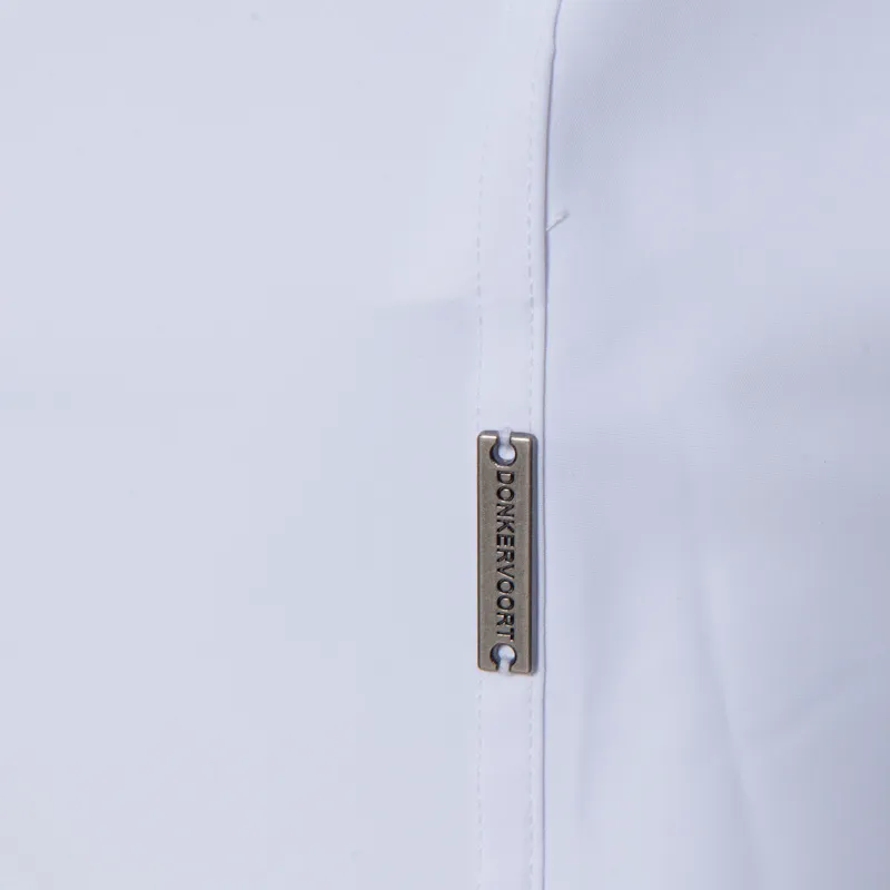 Donkervoort Casual overhemd LM Wit uni 064460-001-XXL