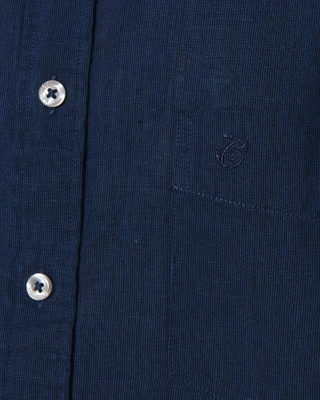 Campbell Classic Casual Overhemd KM Donkerblauw uni 064471-003-L