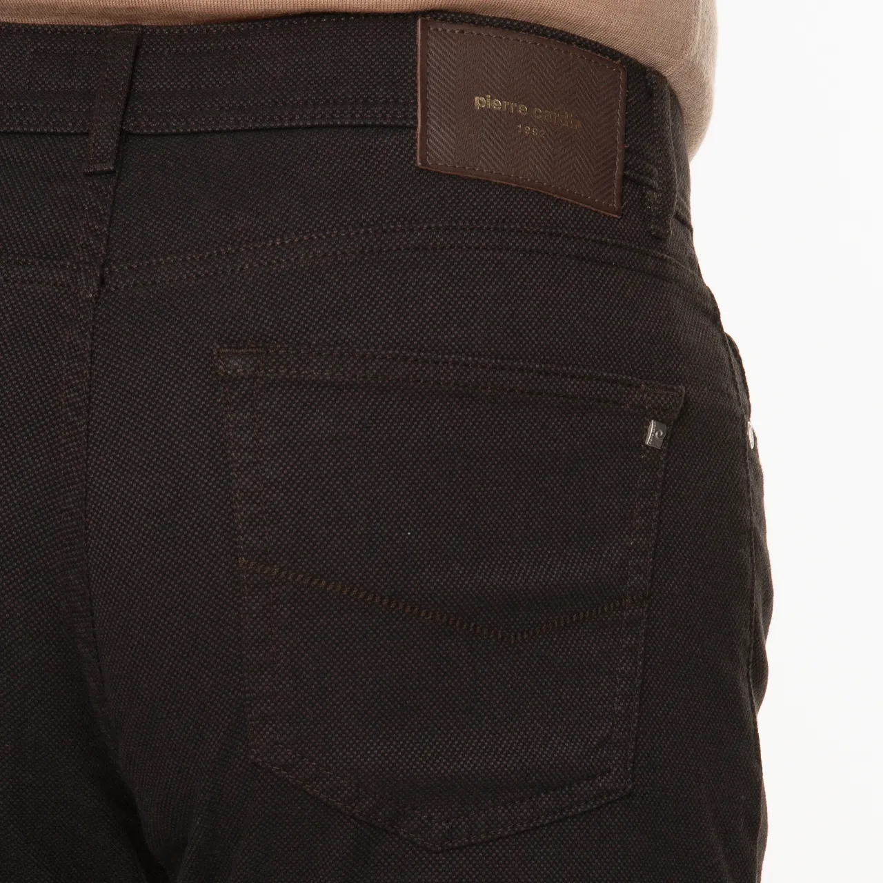 Pierre Cardin 5-pocket Donker bruin 065410-001-36/30