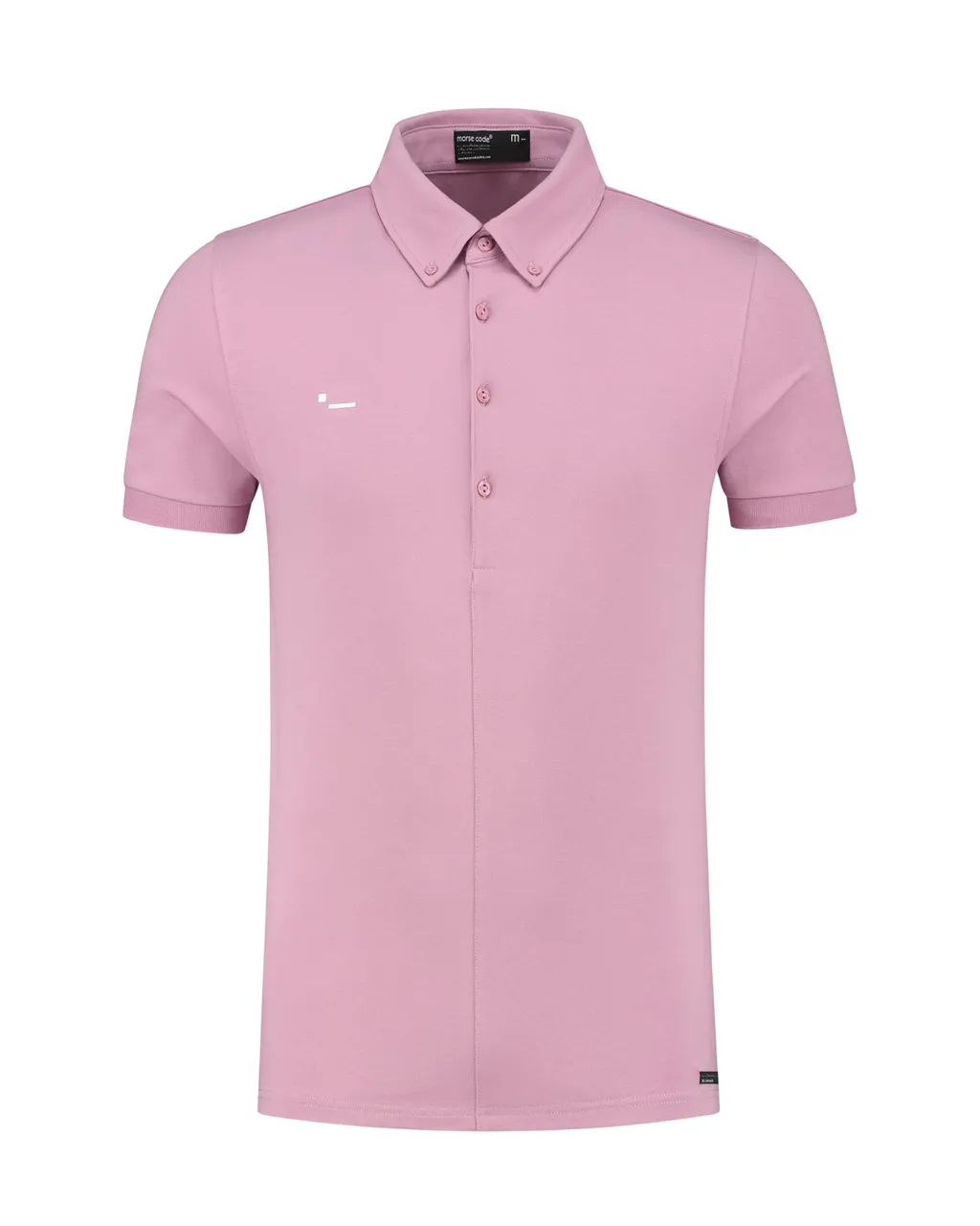 Morse Code Polo Korte mouw Roze 066213-006-M