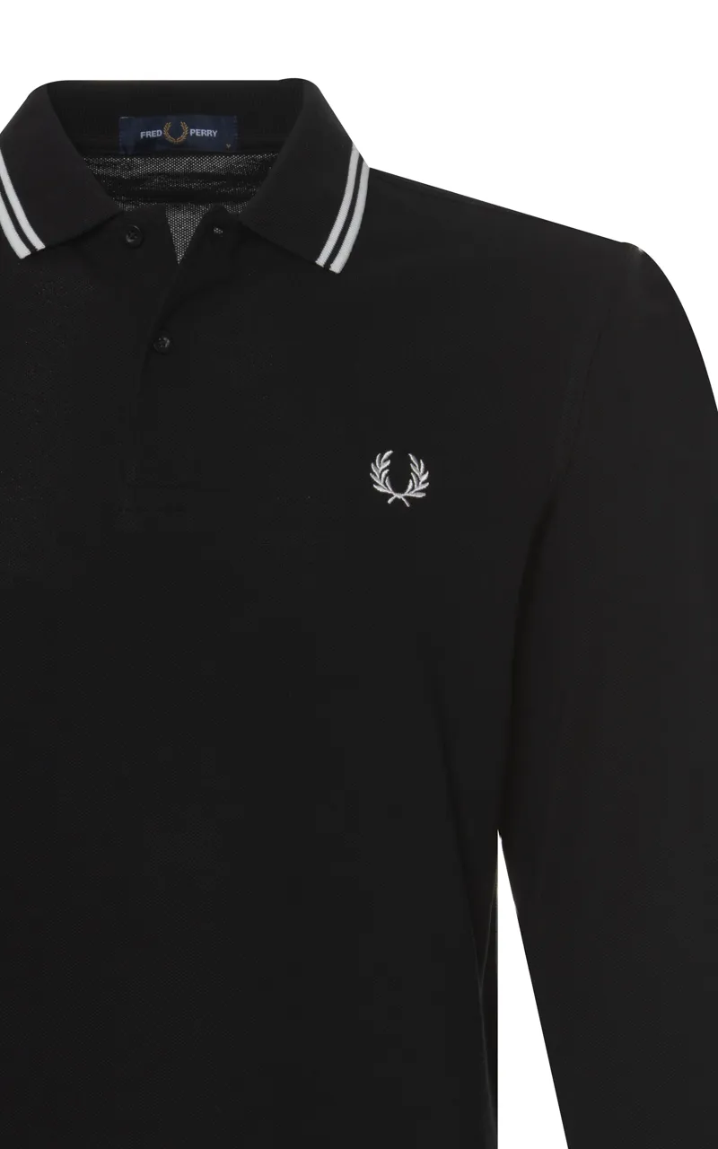 Fred Perry Polo Lange mouw Zwart 066660-001-S
