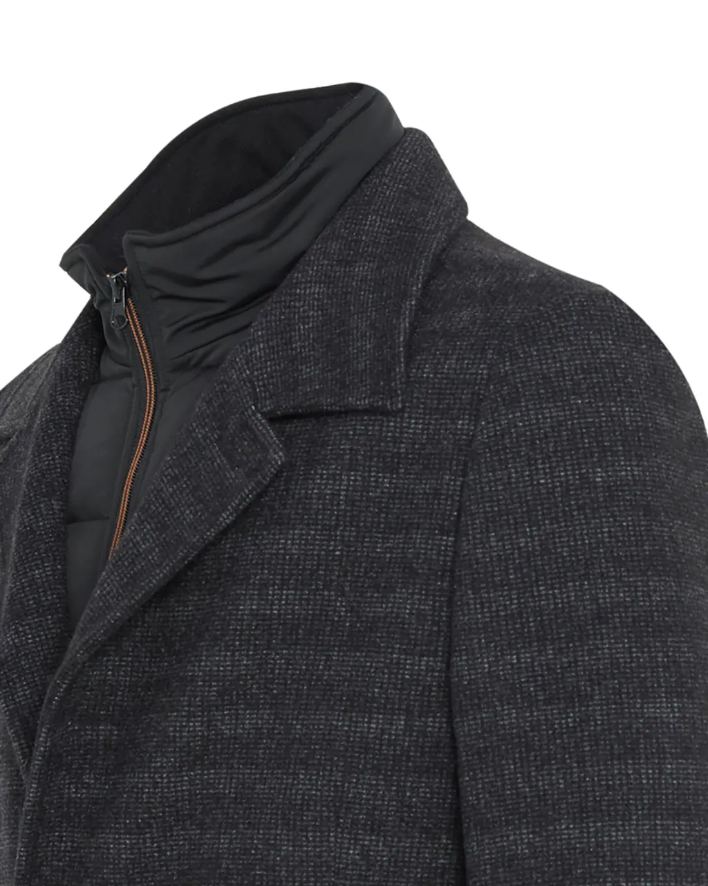 Campbell Classic Overcoat Donkergrijs uni 067819-001