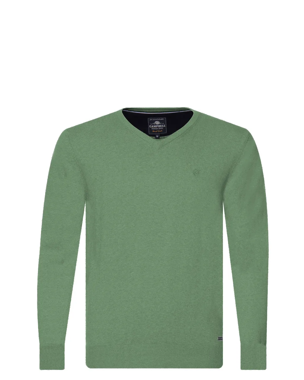 Campbell Classic Trui V-hals Flessengroen uni 067833-008-L