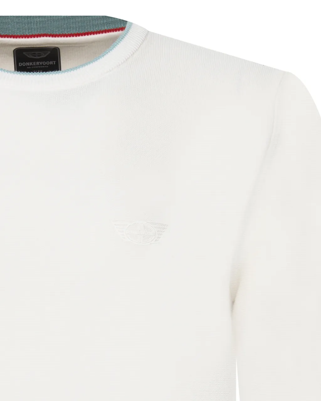 Donkervoort Trui O-hals Wit uni 067844-006-XXXL