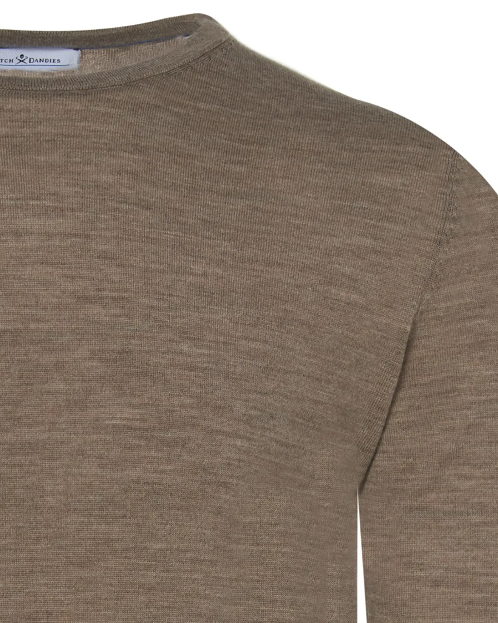 Dutch Dandies Trui O-hals Lichtbruin uni 067852-006-L