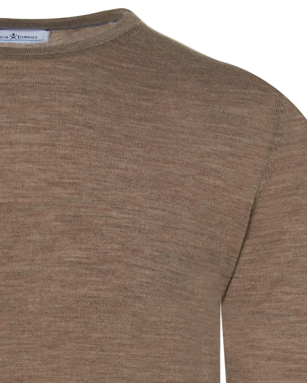 Dutch Dandies Trui O-hals Lichtbruin uni 067852-006-L