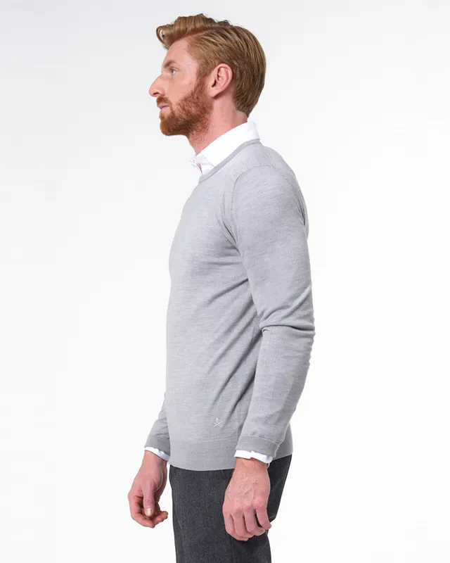 Dutch Dandies Trui O-hals Middengrijs 067852-010-L