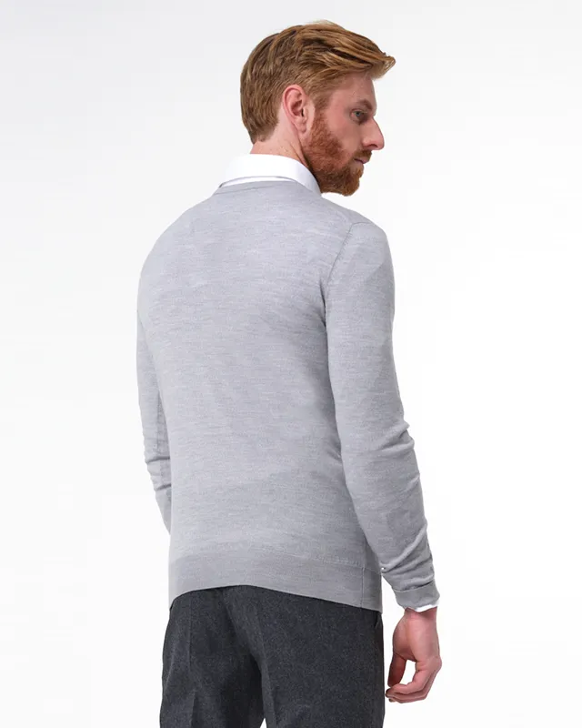 Dutch Dandies Trui O-hals Middengrijs 067852-010-L