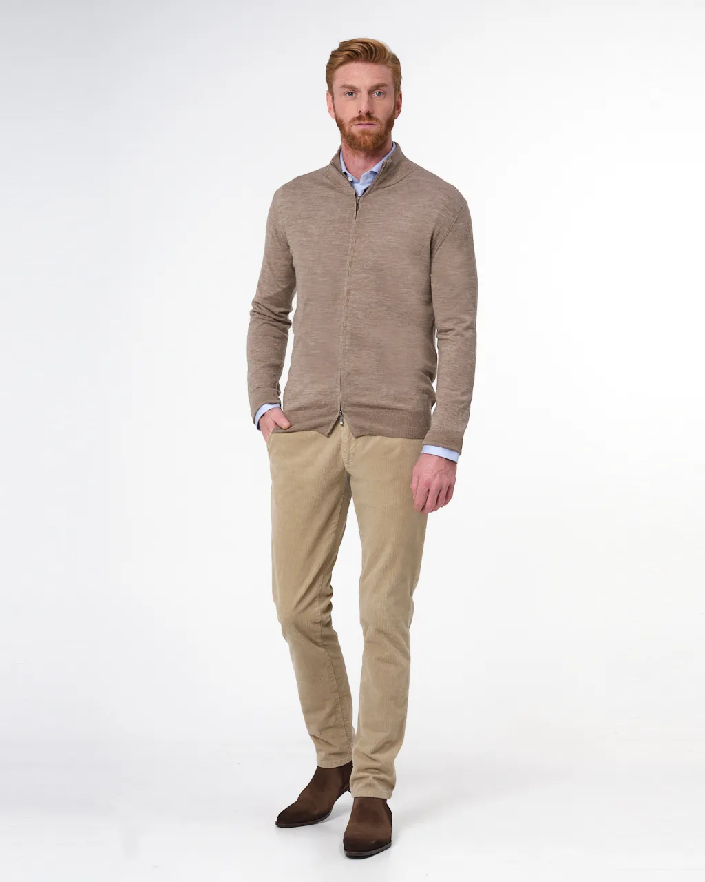 Dutch Dandies Vest Lichtbruin uni 067854-005-M