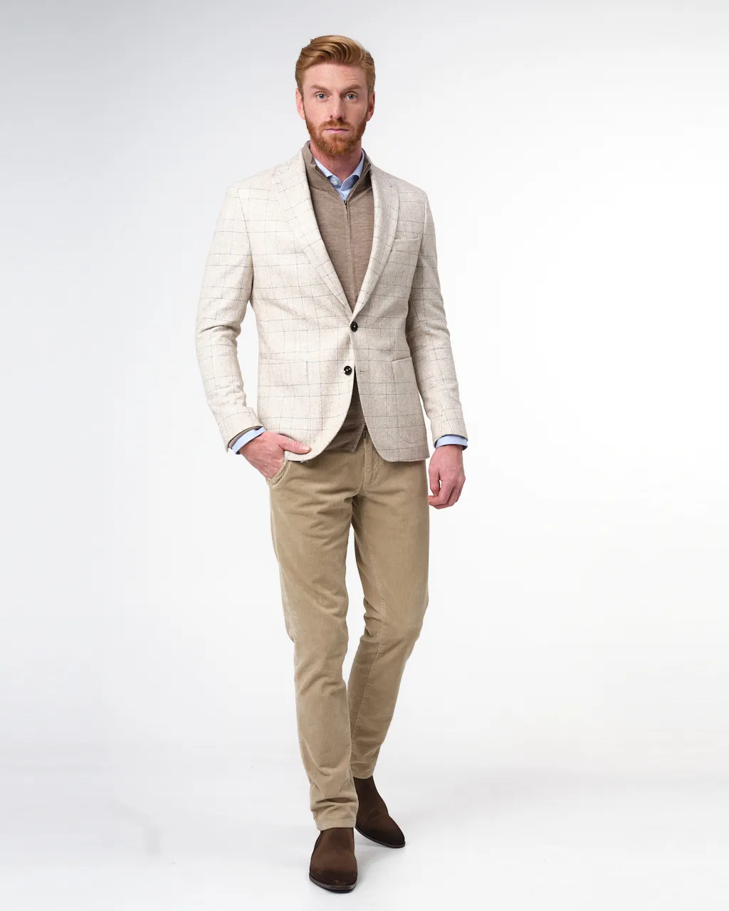 Dutch Dandies Vest Lichtbruin uni 067854-005-M