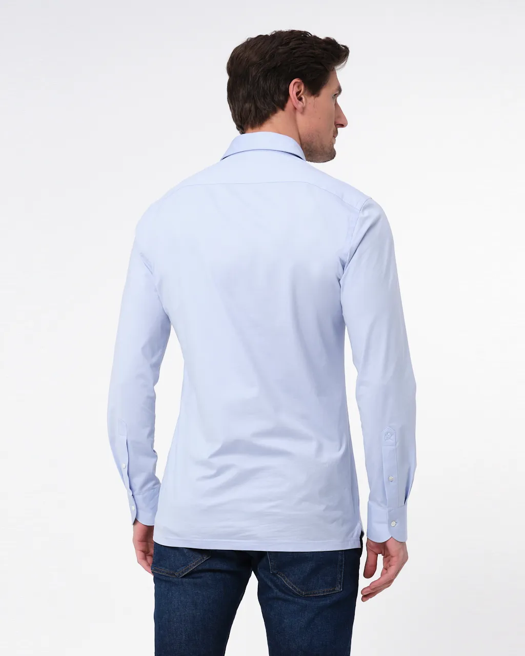 Dutch Dandies Polo Lange mouw Lichtblauw uni 067875-003-39