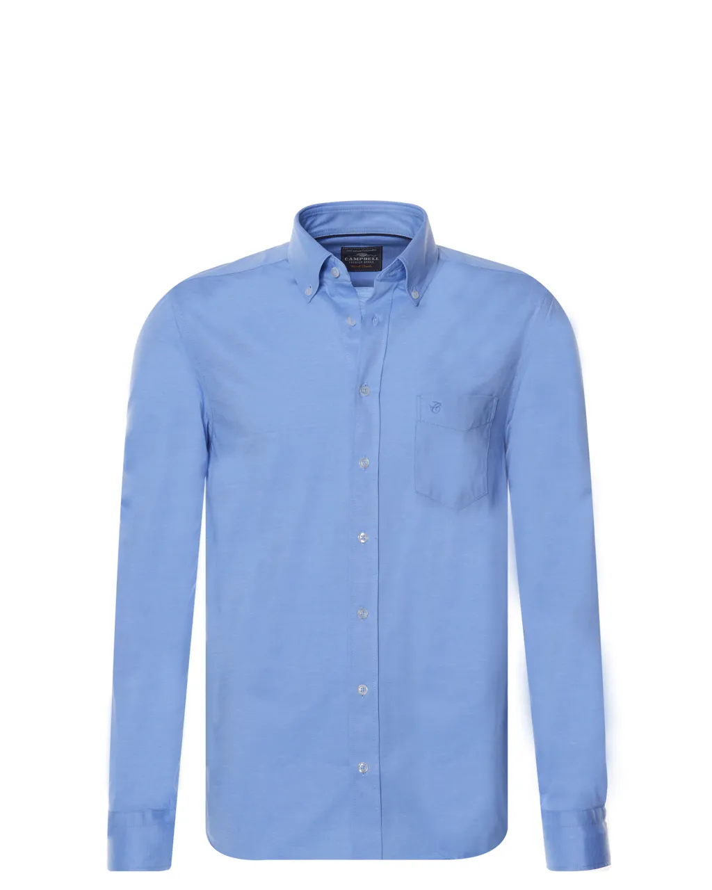 Campbell Classic Casual overhemd LM Lichtblauw uni 069880-001-L
