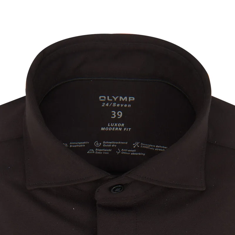 OLYMP Overhemd LM Zwart 070055-001-38