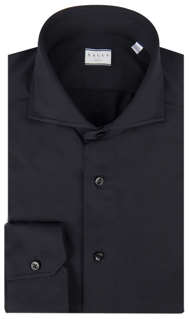 Xacus Overhemd LM Donker blauw 070152-001-38