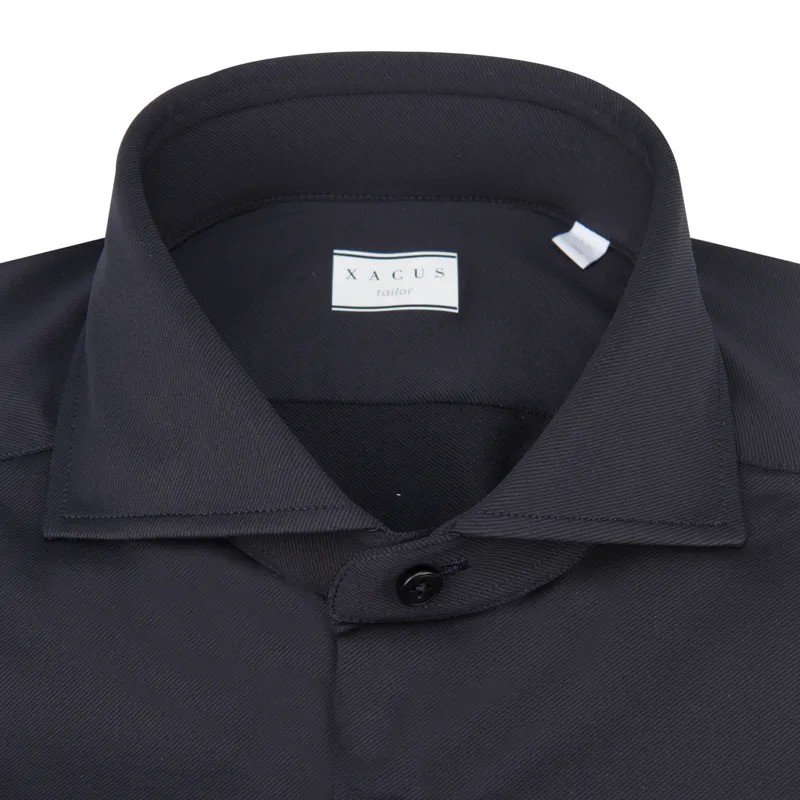 Xacus Overhemd LM Donker blauw 070152-001-38