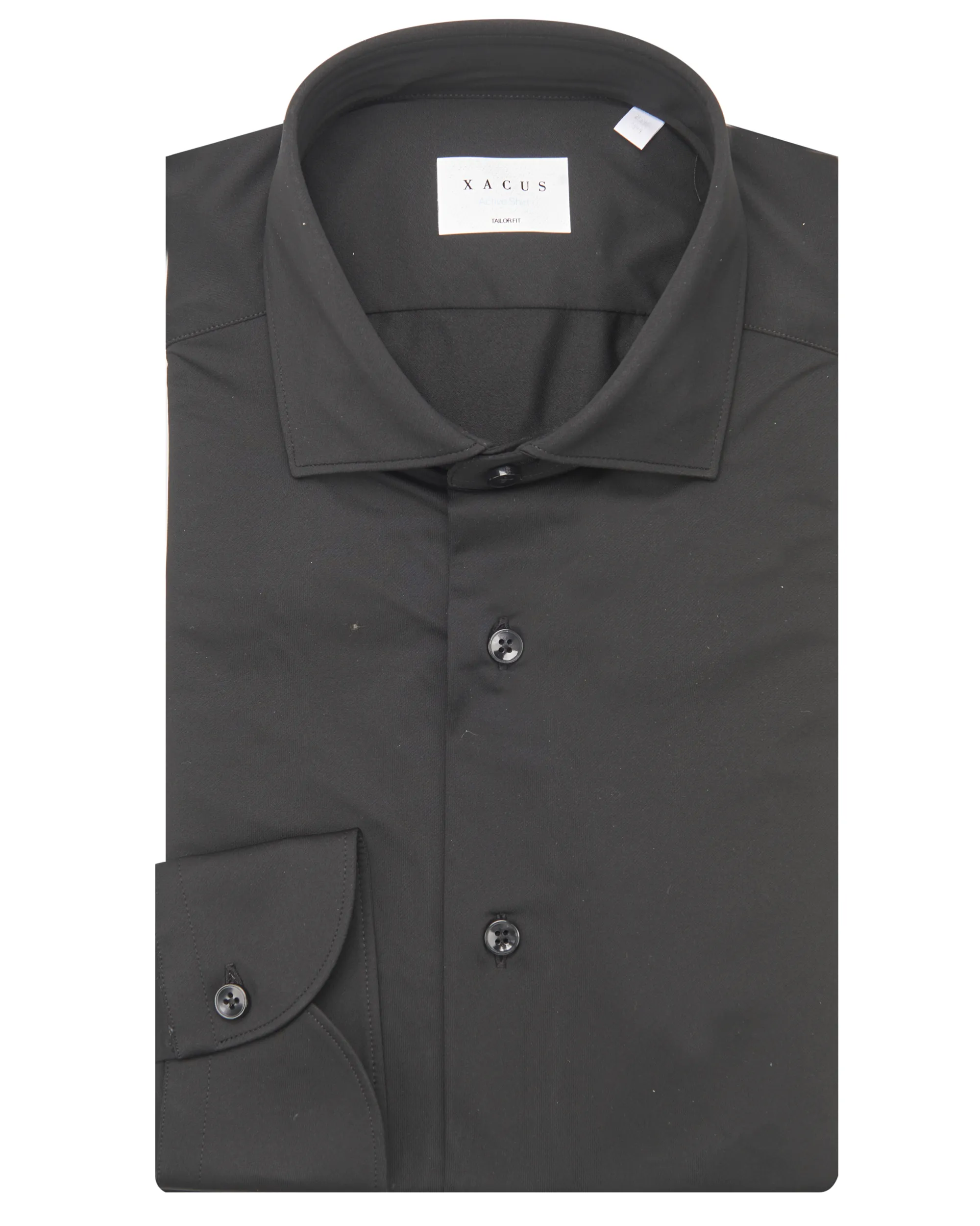 Xacus Overhemd LM Zwart 070153-001-38