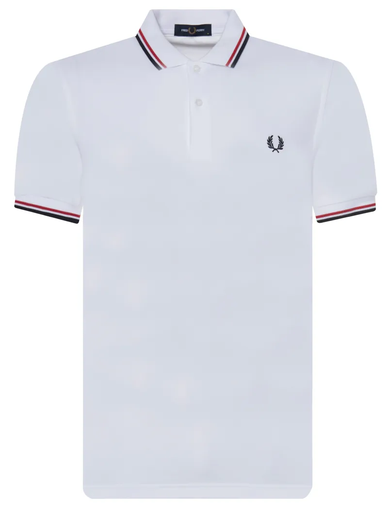 Fred Perry Polo Korte mouw Wit 070166-001-S