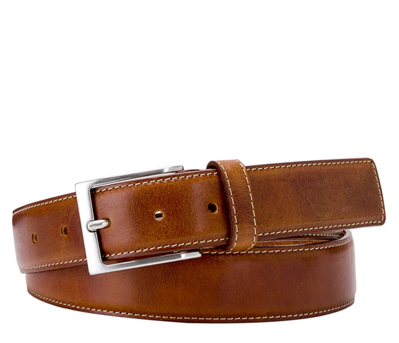 Profuomo Geklede riem Cognac 071066-001-105