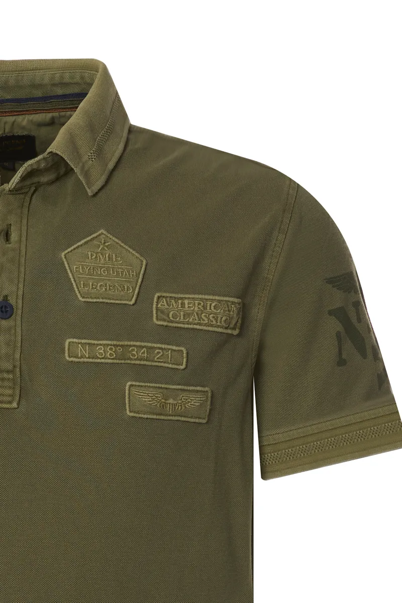 PME Legend Polo Korte mouw Groen 071666-001-S